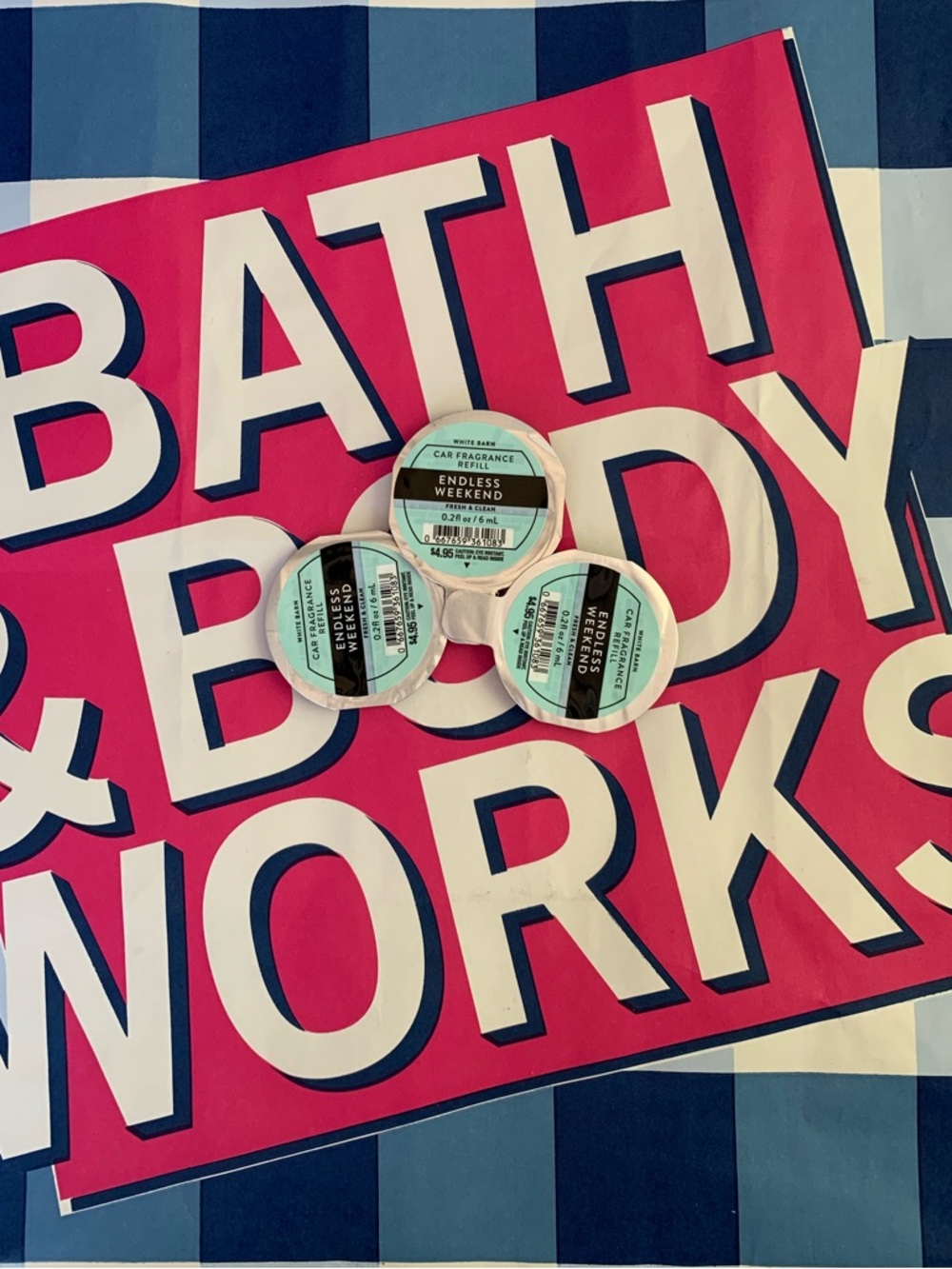 NWT Bath & Body Works Endless Weekend Car Fragrance Refills
